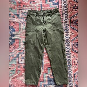 Anthropologie Per Se Paperbag Pants, Green, 12
